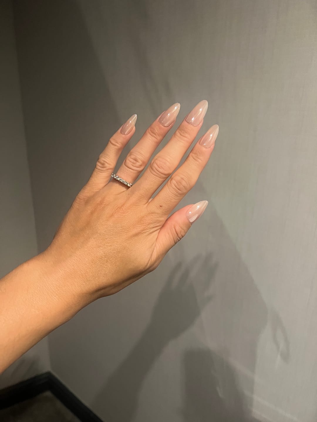 Customer photo review of Champagne - Press On Nails