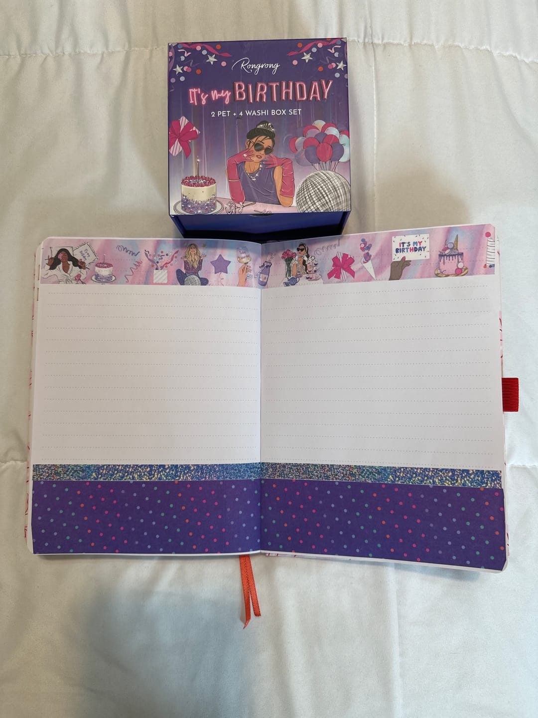 Customer photo review of It's My Birthday Pre-cut PET Tape + Washi Box