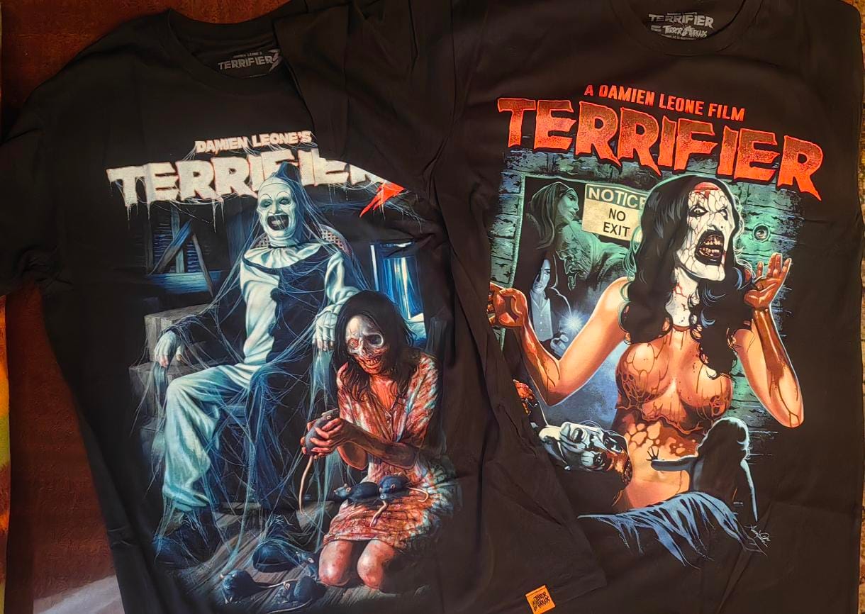 Customer photo review of Terrifier 3 Terrors In The Attic T-Shirt