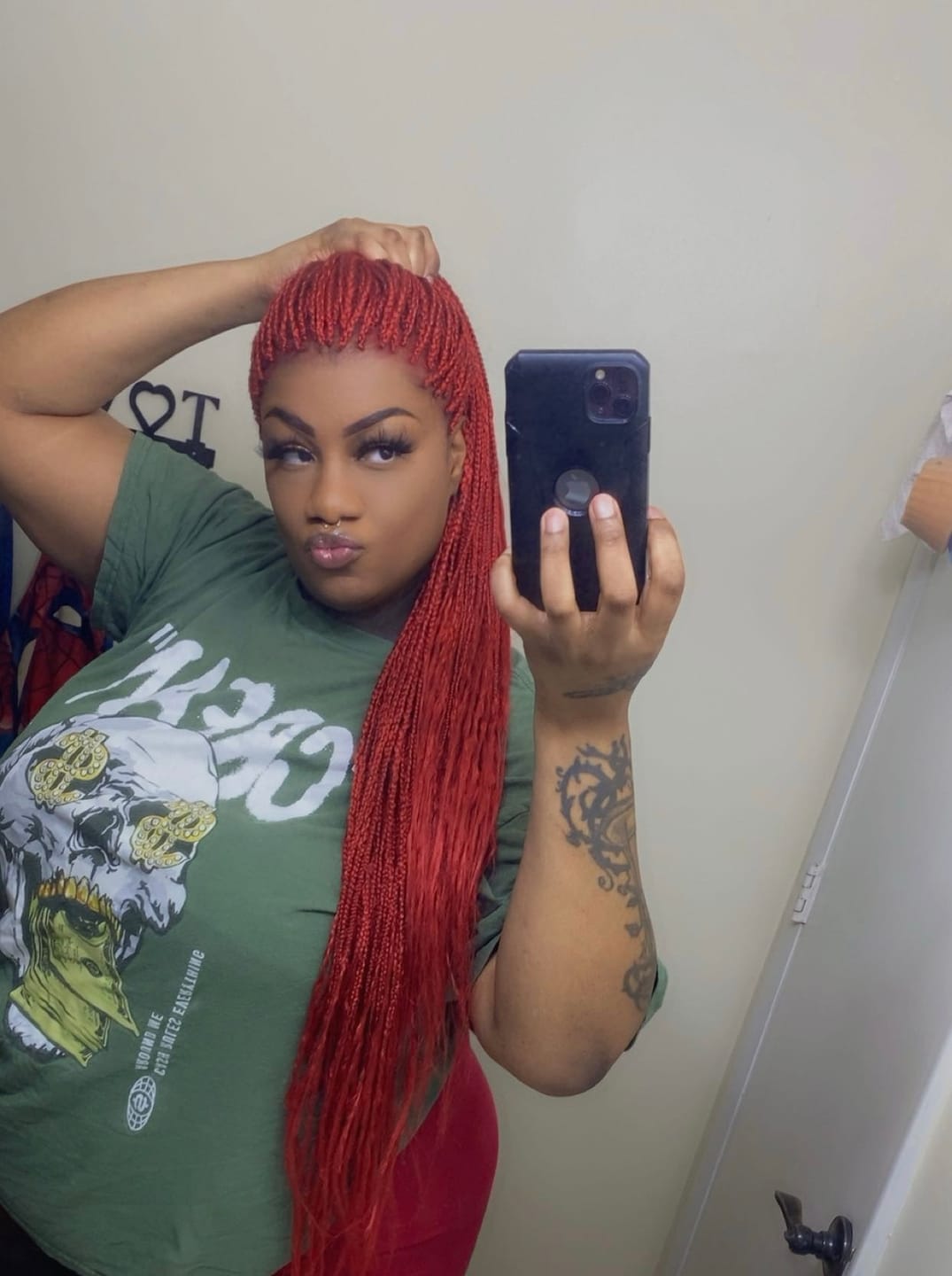 Customer photo review of Freetress Pre-Stretched Crochet Braid - 3X BRAID 301 28"