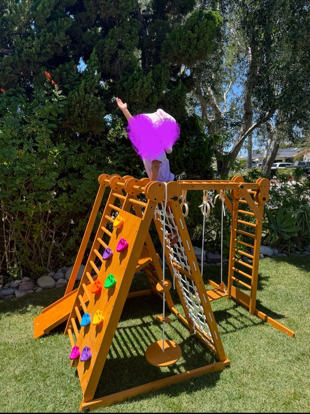 Customer photo review of Chestnut | Foldable Jungle Gym