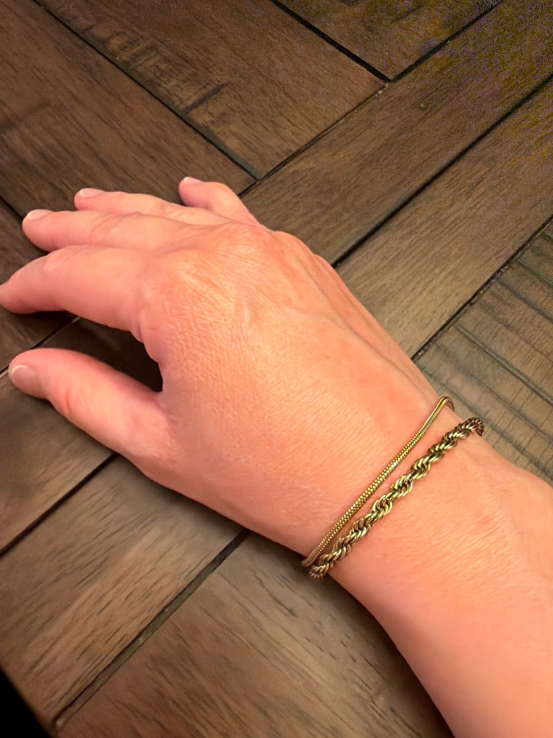 Customer photo review of Twisted Leila Layered Bracelet