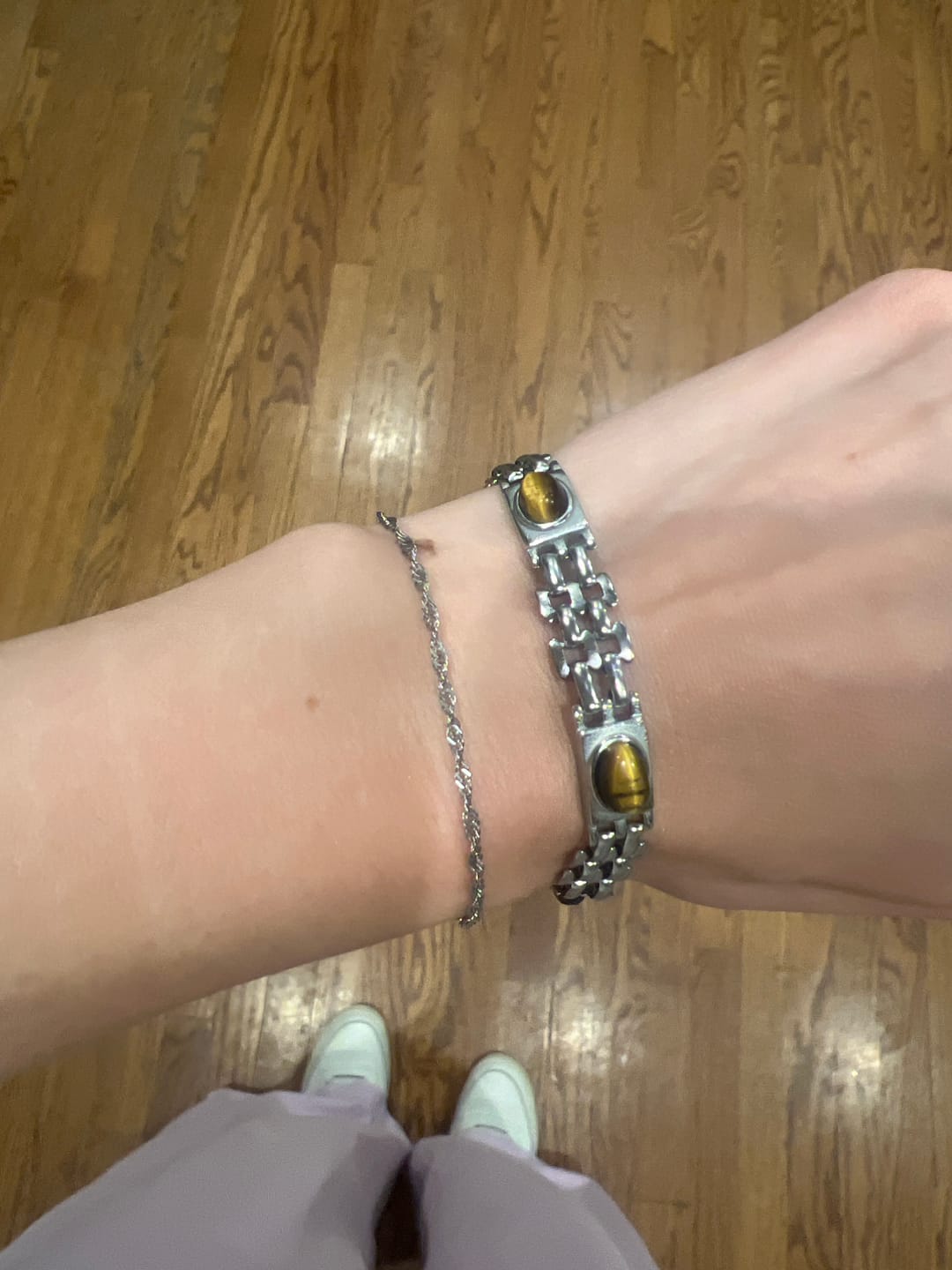 Customer photo review of Dainty Rope Chain Bracelet