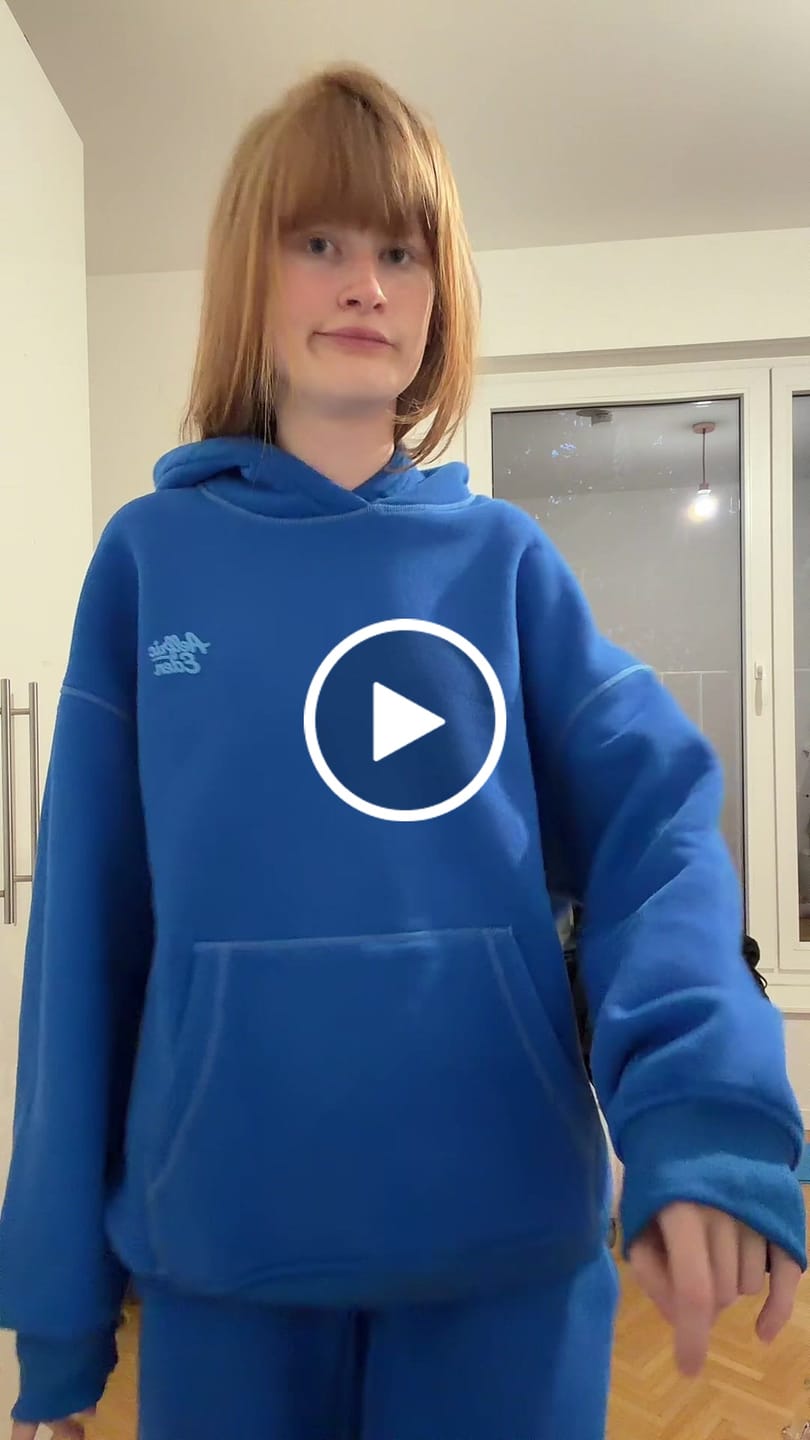 Customer video review of Cloud Essential Fleece Pullover Hoodie Super Baggy Set