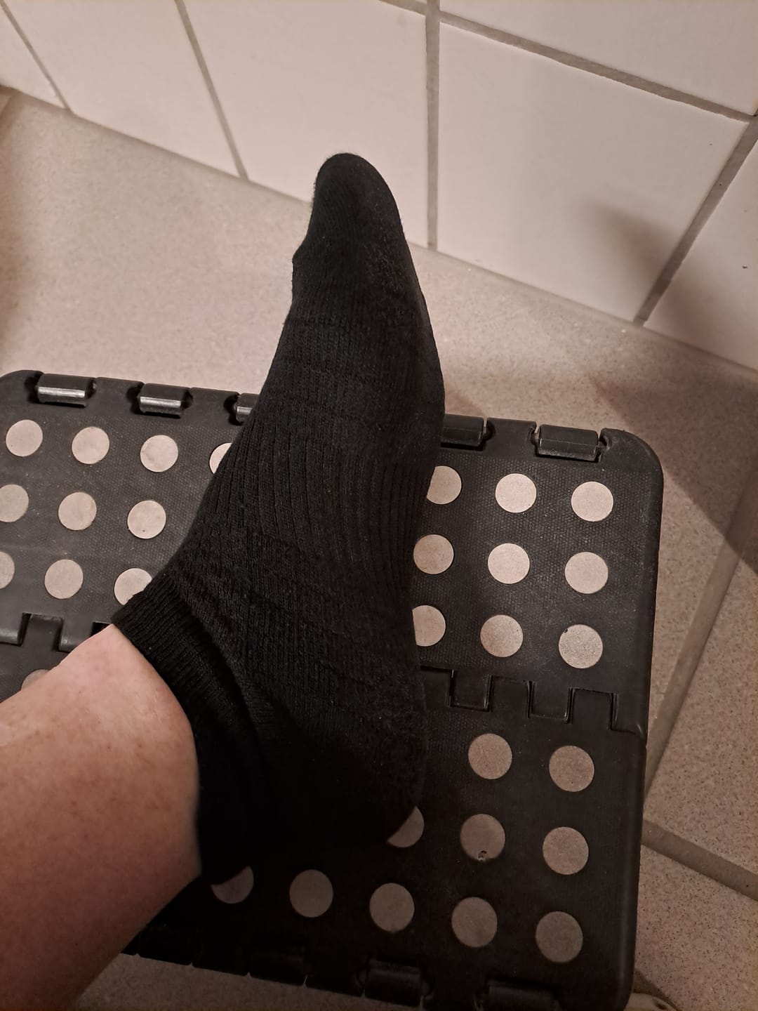 Customer photo review of Ankelstrømper i bambus med kompression