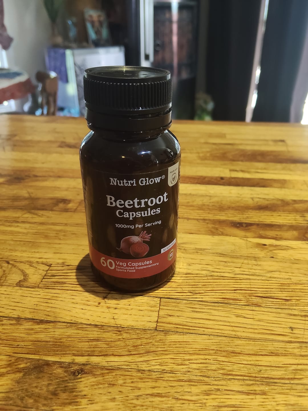 Customer photo review of Nutri Glow Organic Beetroot 60 Capsules