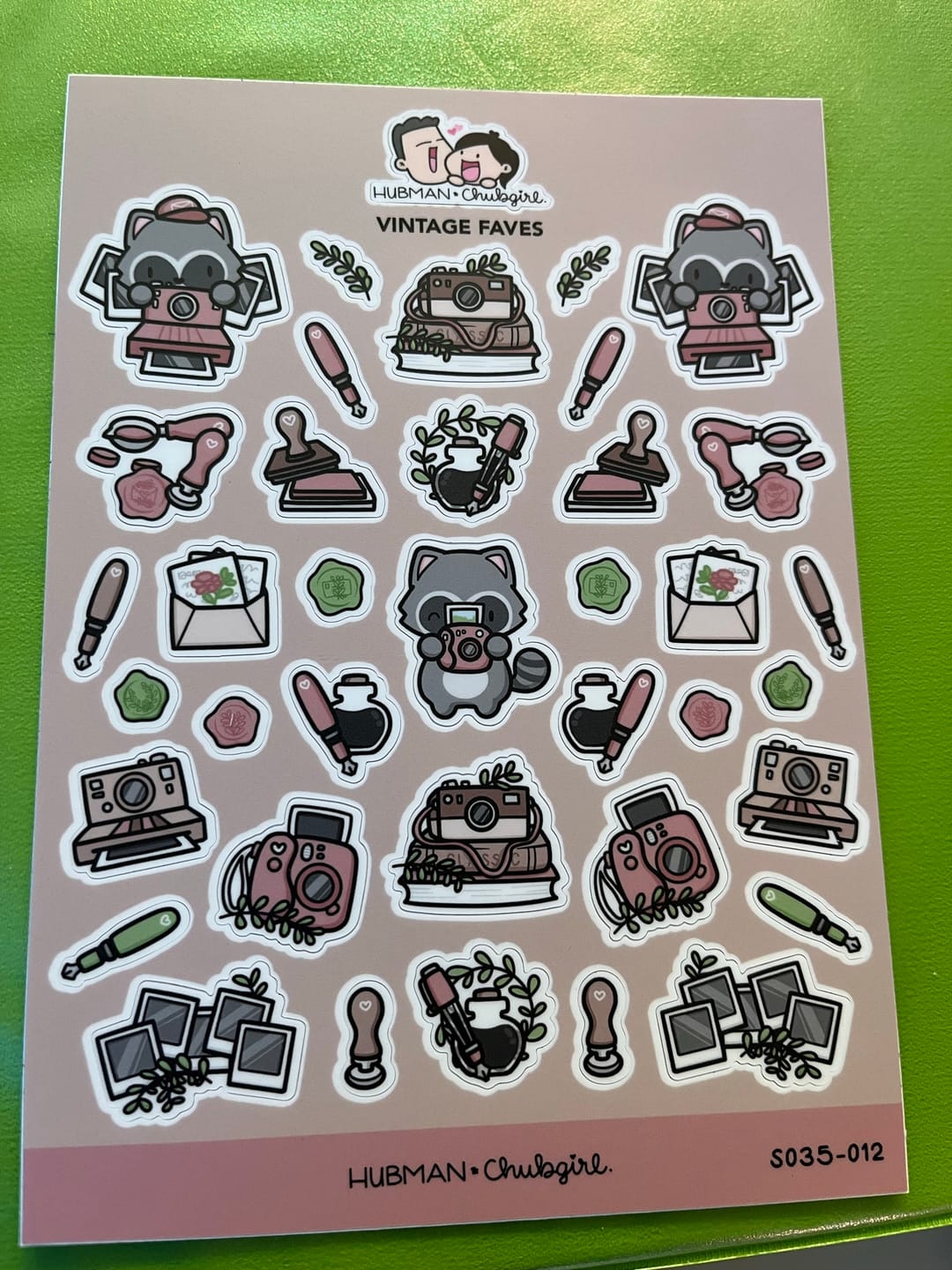 Customer photo review of Sticker Sheet - Vintage Faves