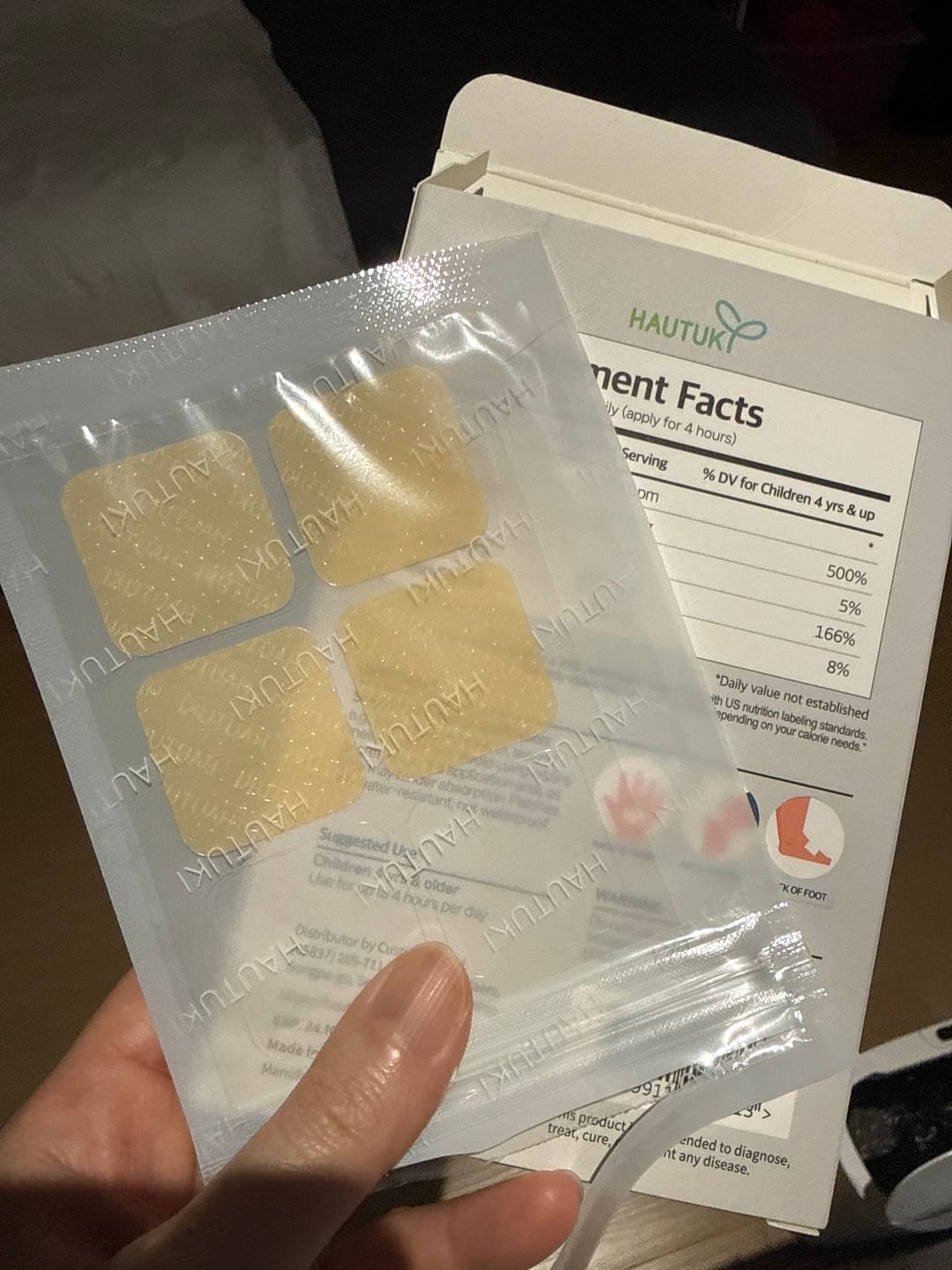 Customer photo review of HAUTUKI Wellness Patch - 10 Month Supply (10Box) 50% OFF