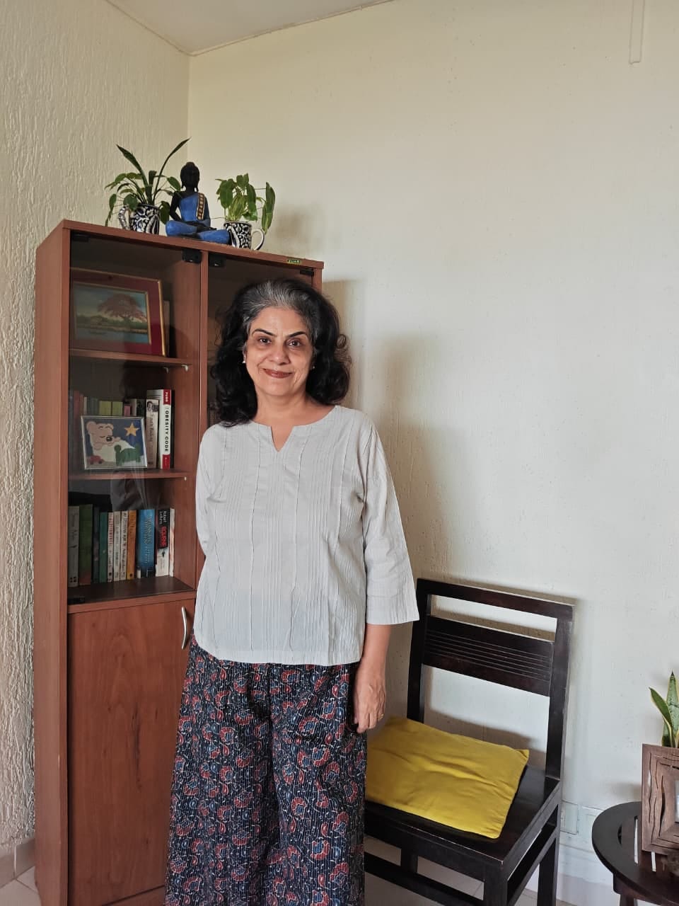 Customer photo review of Women Grey Everyday Cotton Top
