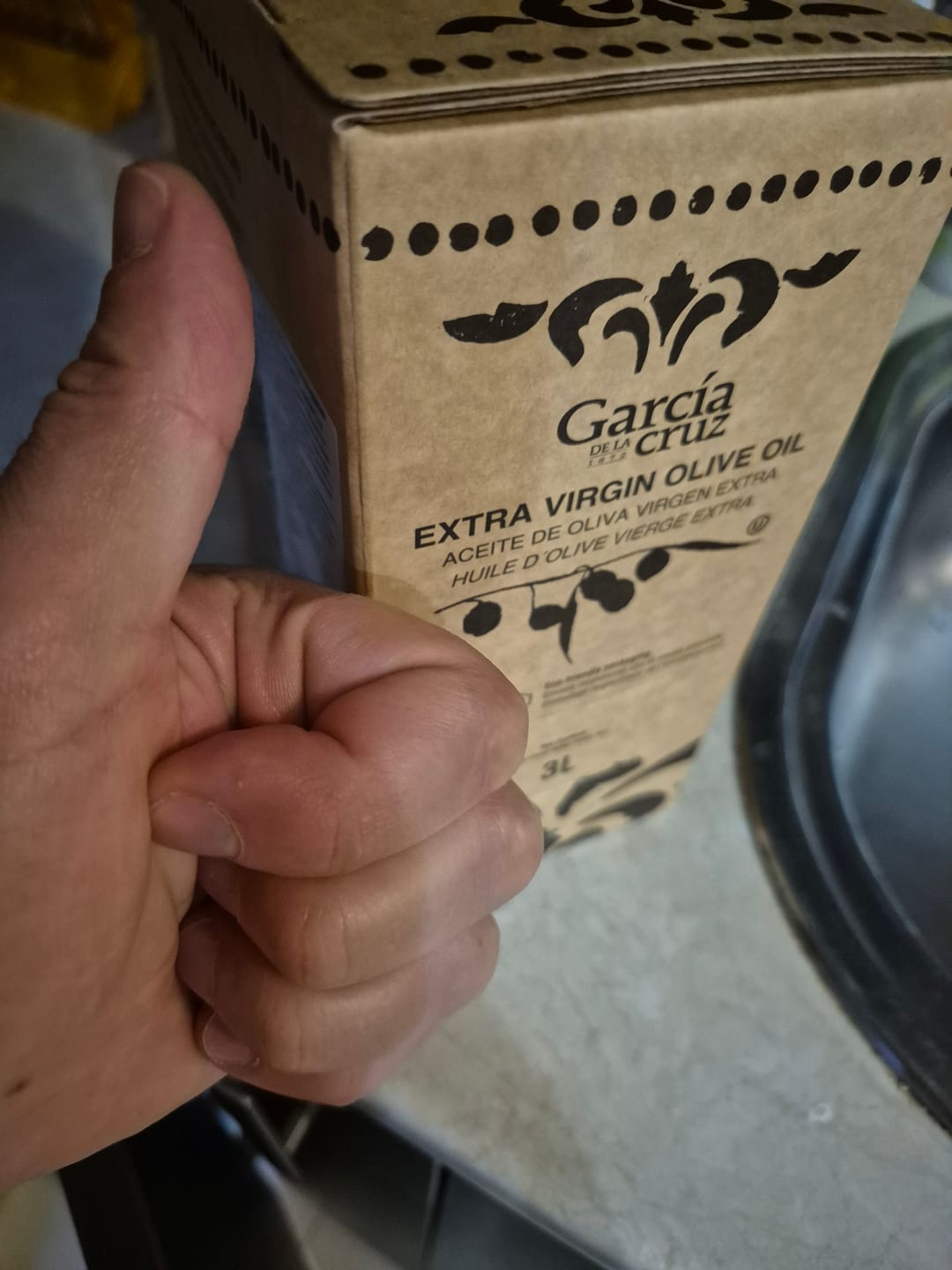 Customer photo review of Маслиново масло GARCIA DE LA CRUZ BIB, кутия 3 л