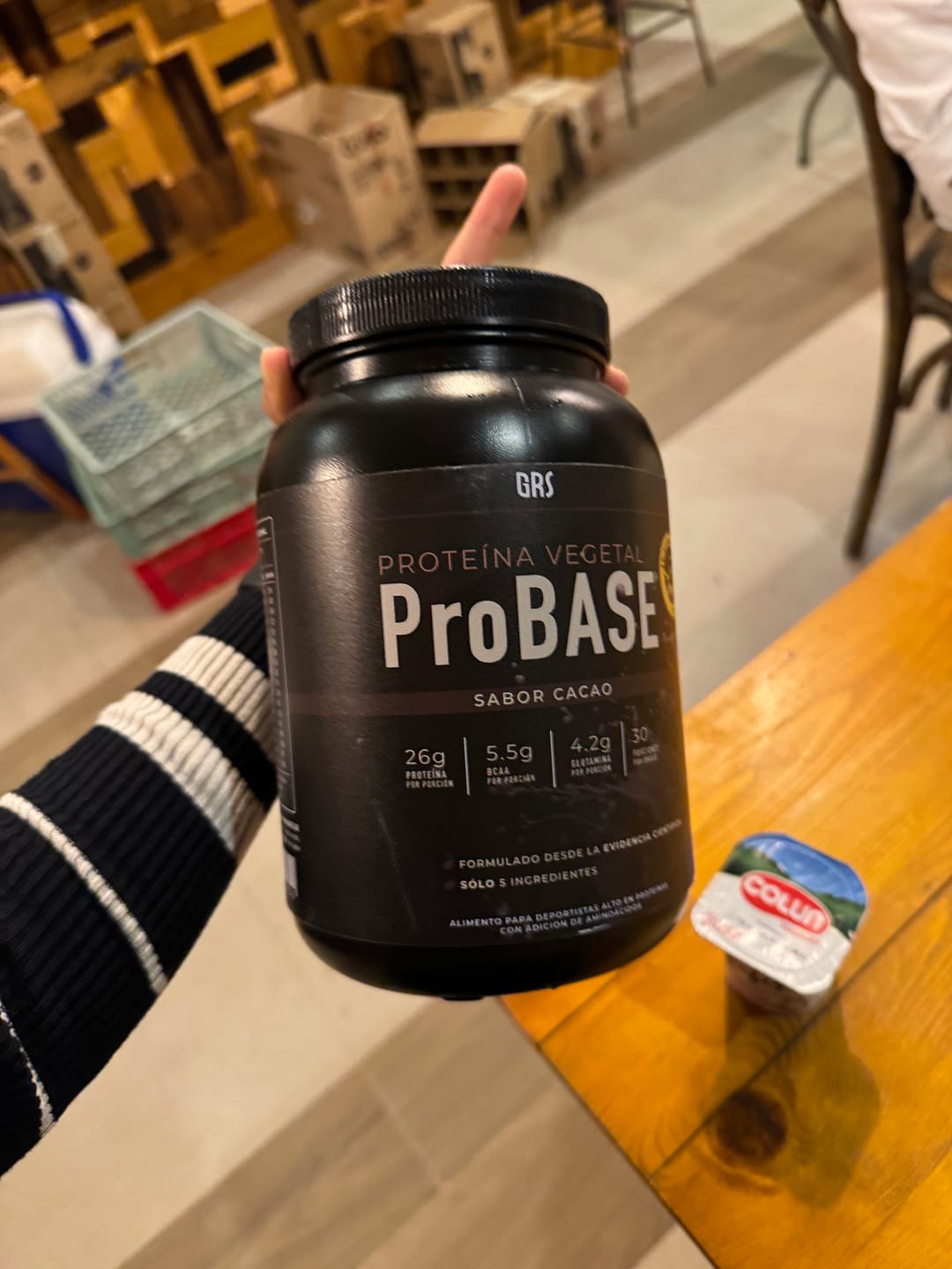 Customer photo review of Proteína ProBASE Cacao