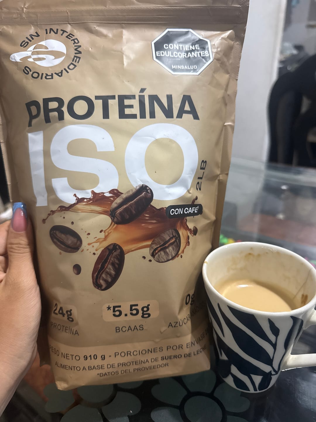 Customer photo review of Proteína Aislada ISO - Café