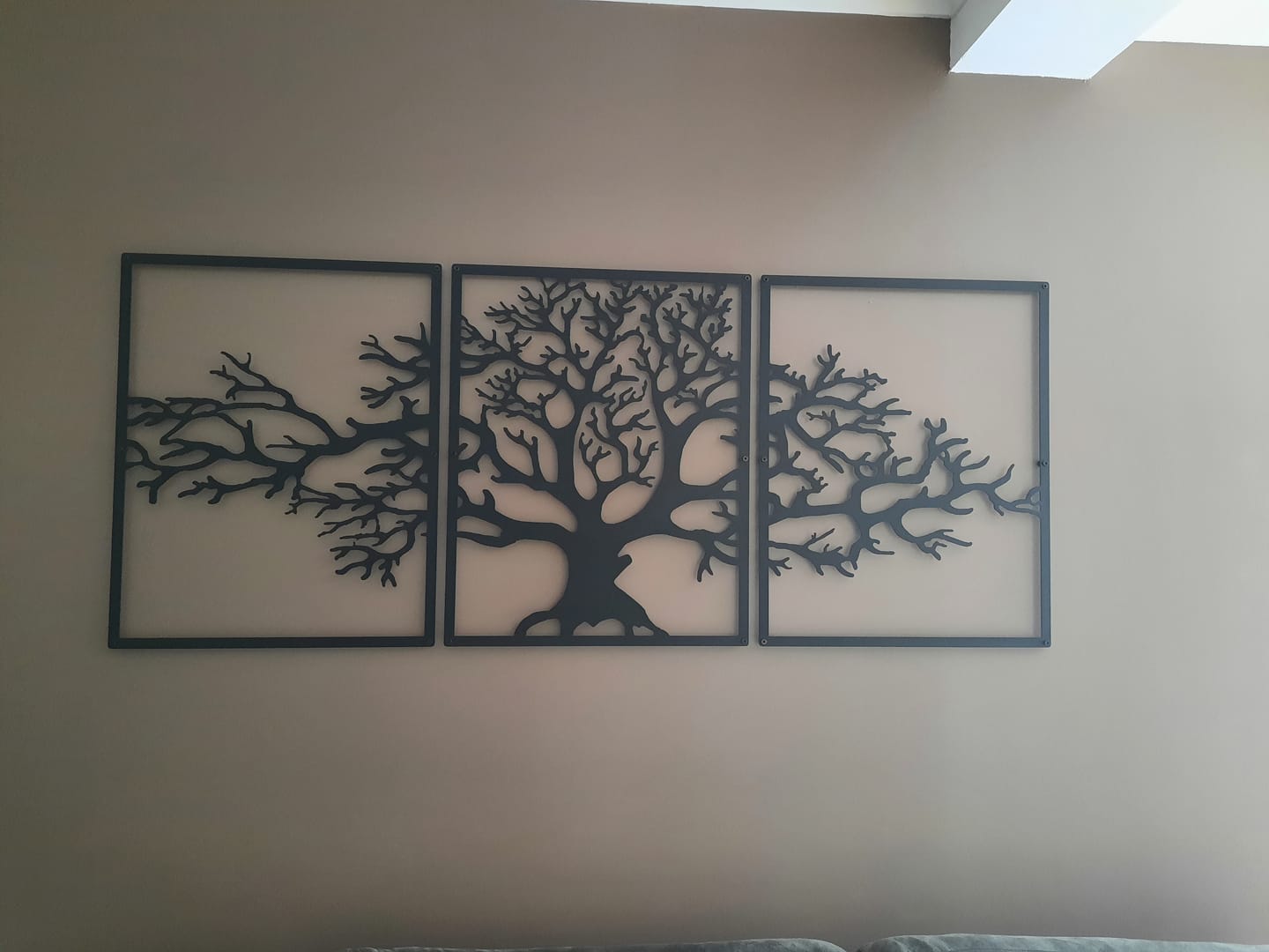 Customer photo review of Décoration murale en métal moderne - Triptyque Arbre De Vie (P01)