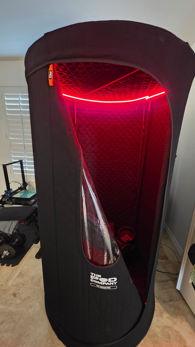 Customer photo review of The Sauna Pod 2.0