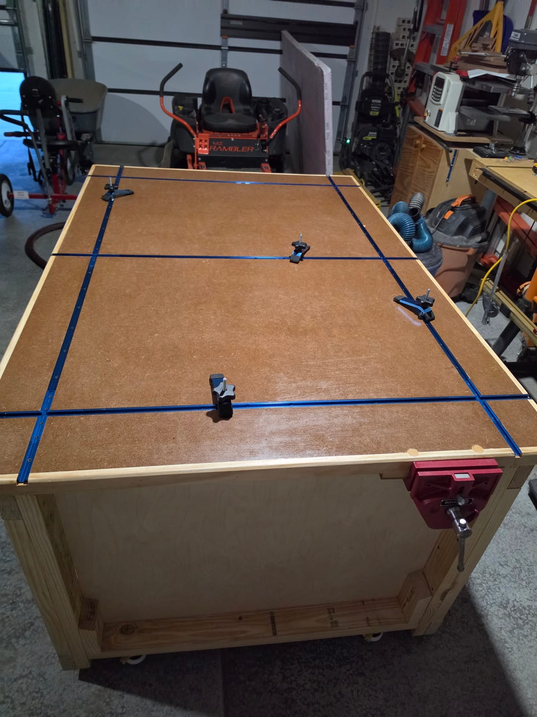 Customer photo review of The Versatile Garage Shop Workbench - Digital Download