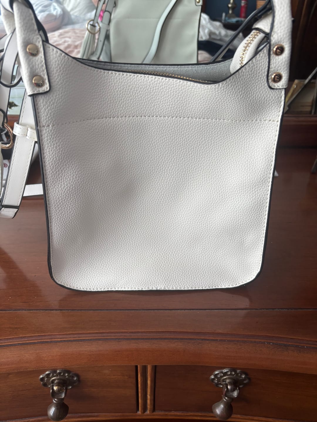 Customer photo review of Lucinda Vegan Square Crossbody