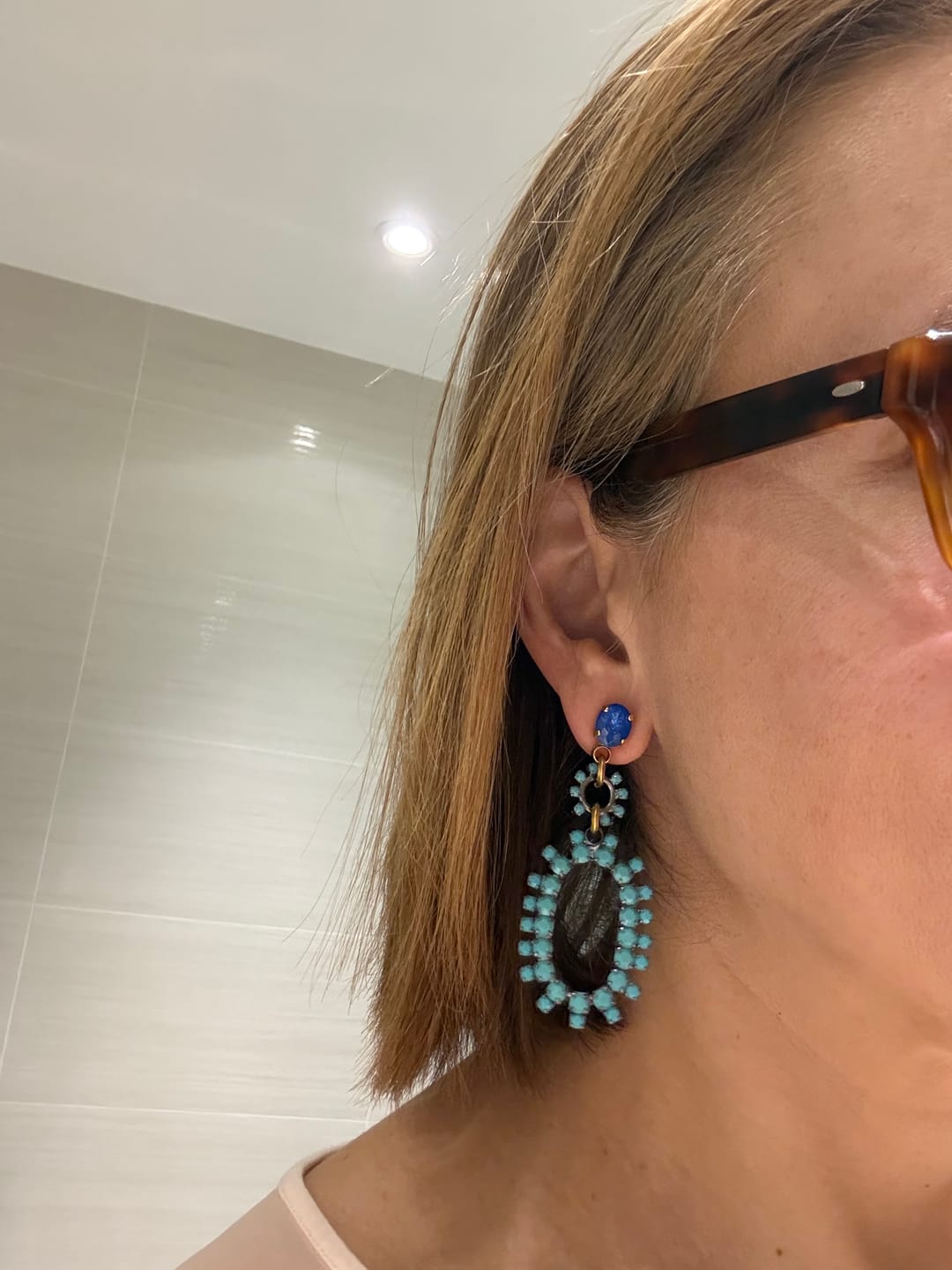 Customer photo review of Rhiannon Earrings