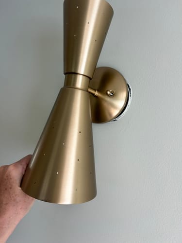 Customer photo review of Starry 2-Light Hourglass Wall Sconce