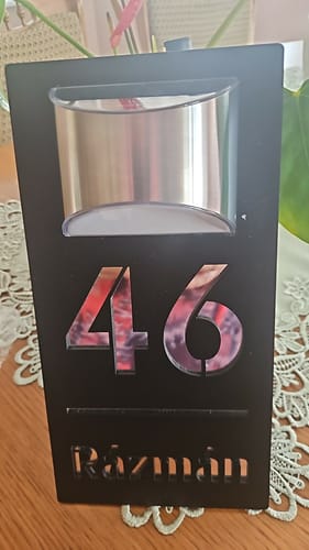 Customer photo review of NumLux | Ihre personalisierte Hausnummer