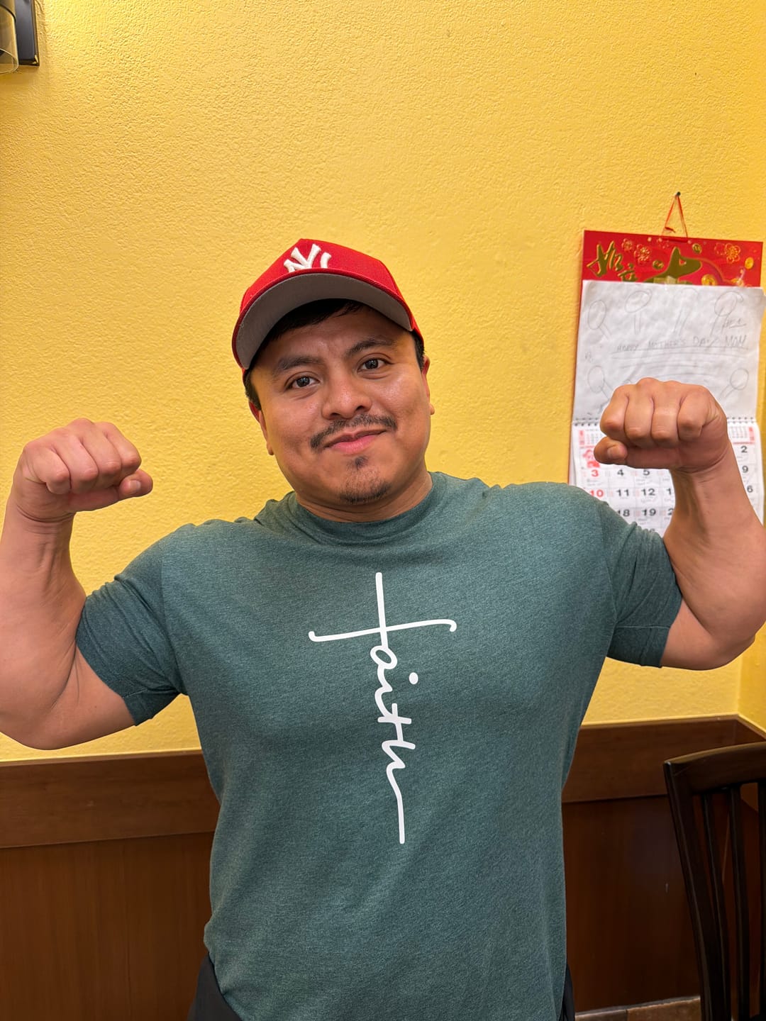 Customer photo review of Faith Cross Tee