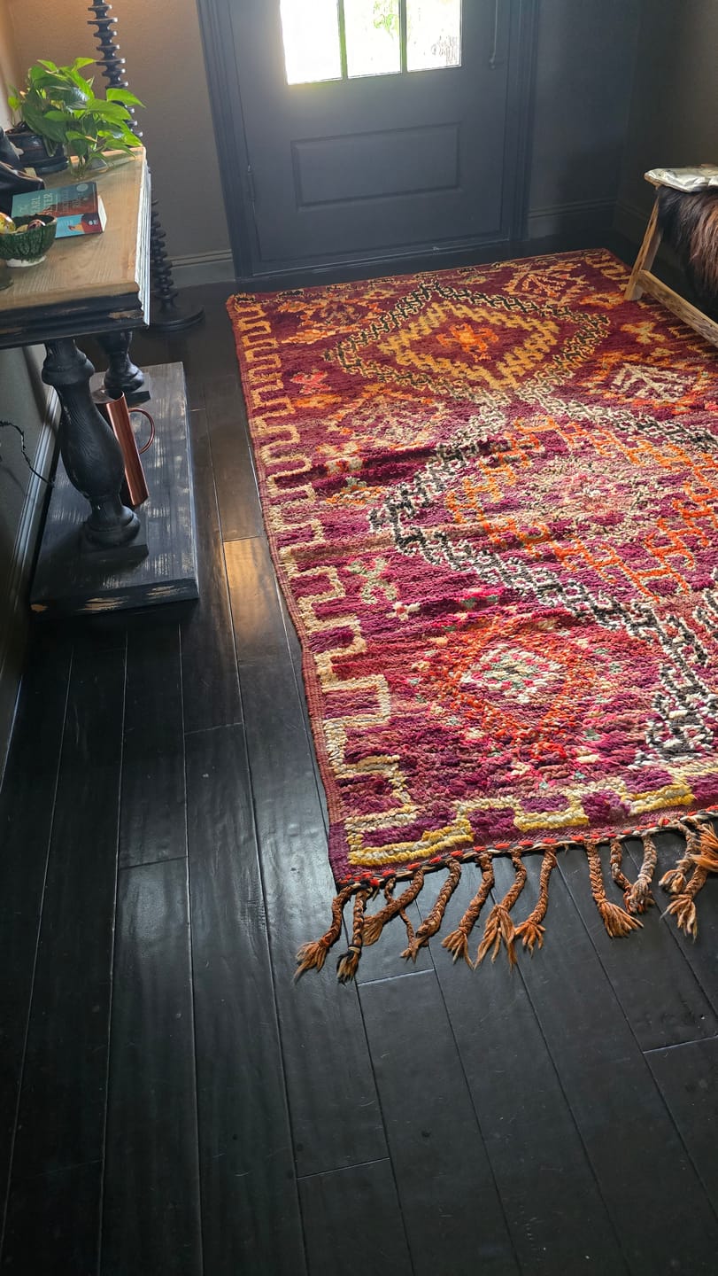 Customer photo review of Moroccan Boujaad Wool Rug 10.5 x 5.8 ft / 321 x 177 cm