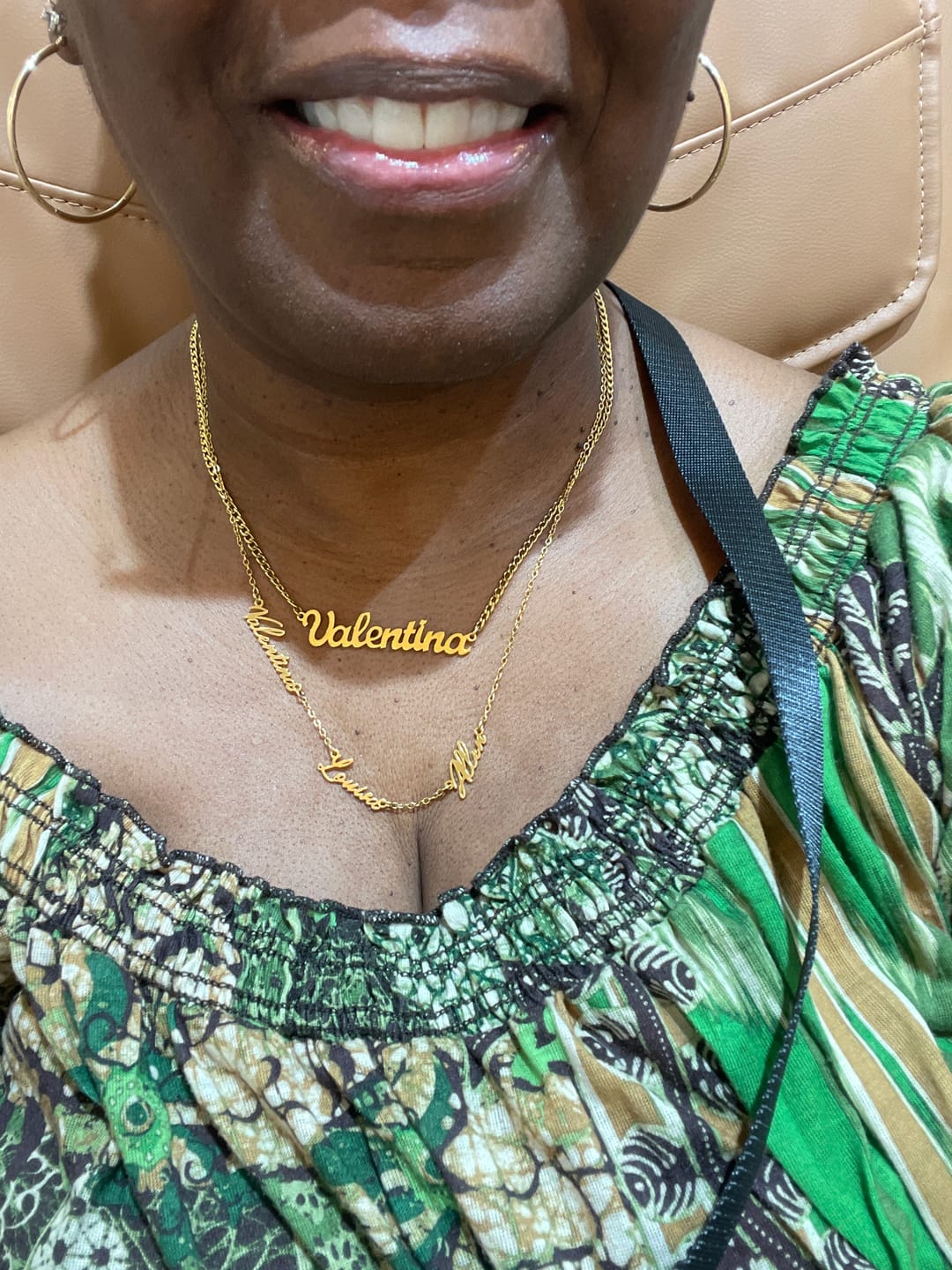 Customer photo review of Name Bracelet w/ Cuban Chain