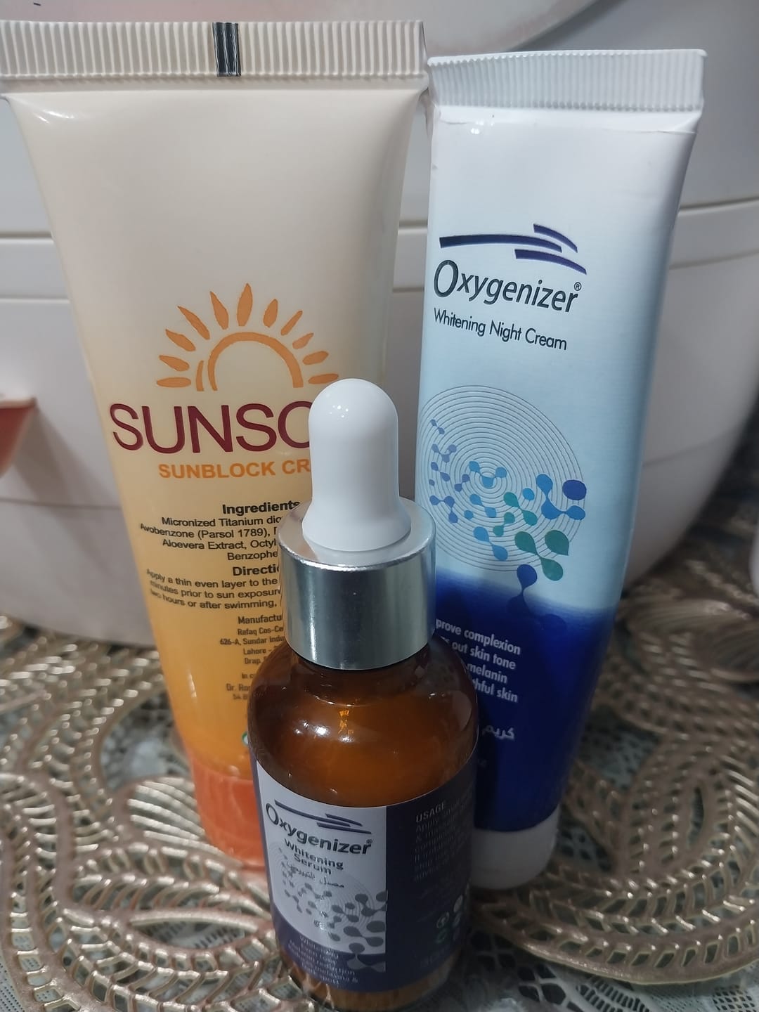 Customer photo review of Daily Routine Whitening Bundle