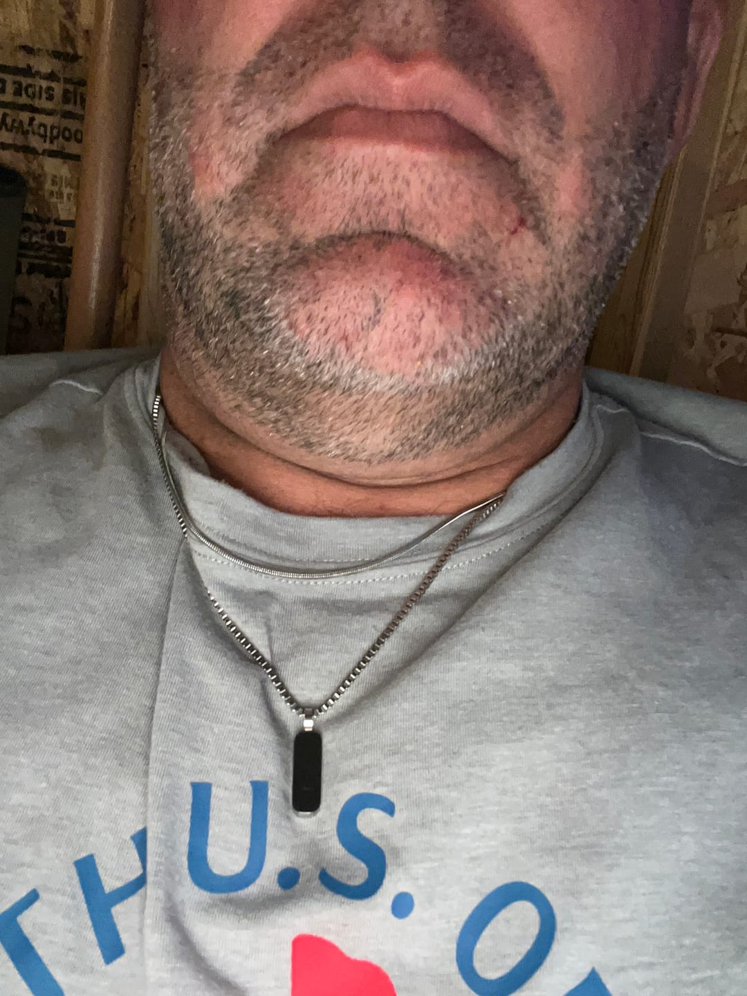 Customer photo review of Minimal Pendant Necklace Duo