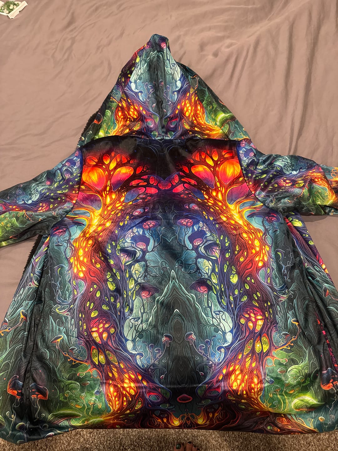 Customer photo review of "Fungus Amongus" HOODED CLOAK