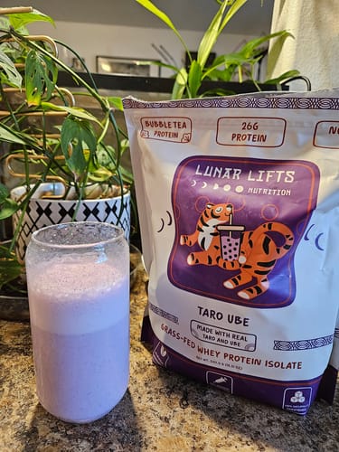 Customer photo review of Taro Ube Whey Protein