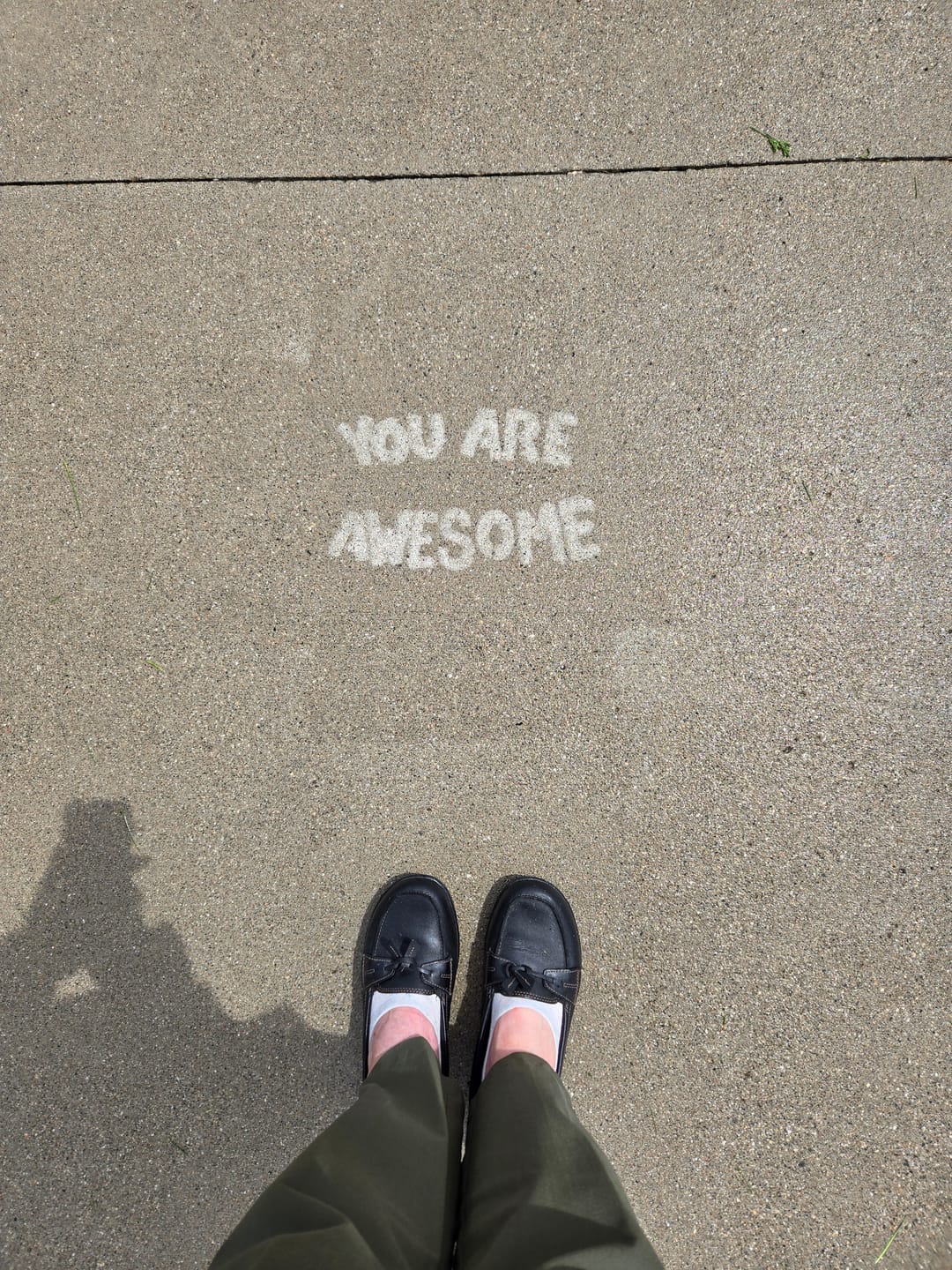 Customer photo review of FREE You Are Awesome PopOut Stencil