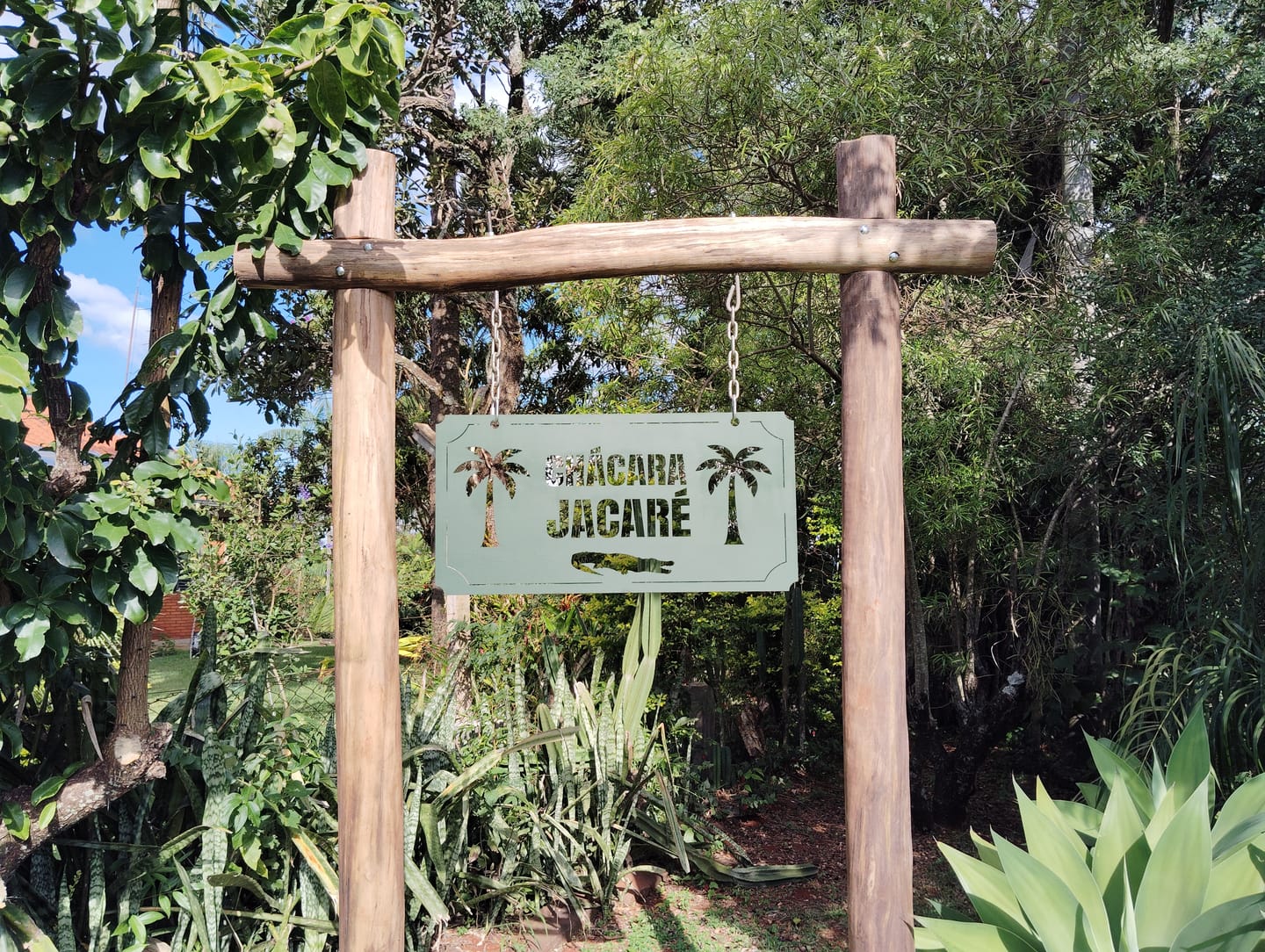 Customer photo review of Placa de Metal Personalizada - Fazenda