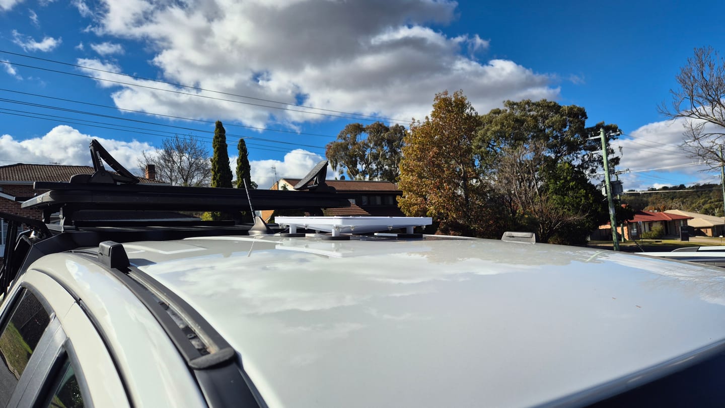Customer photo review of Outcamp Remote Control 12V to 24V Power Supply for Starlink Mini | Australia