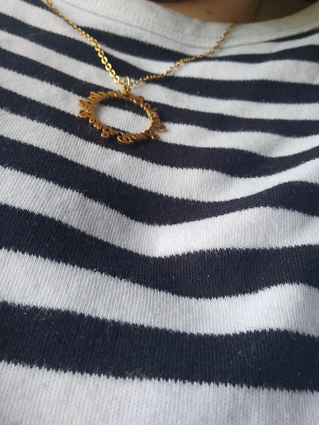 Customer photo review of Namenskette Kreis der Liebe