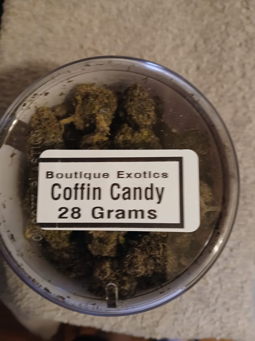 Customer photo review of Boutique Exotics - Coffin Candy - 28 Grams - Hybrid