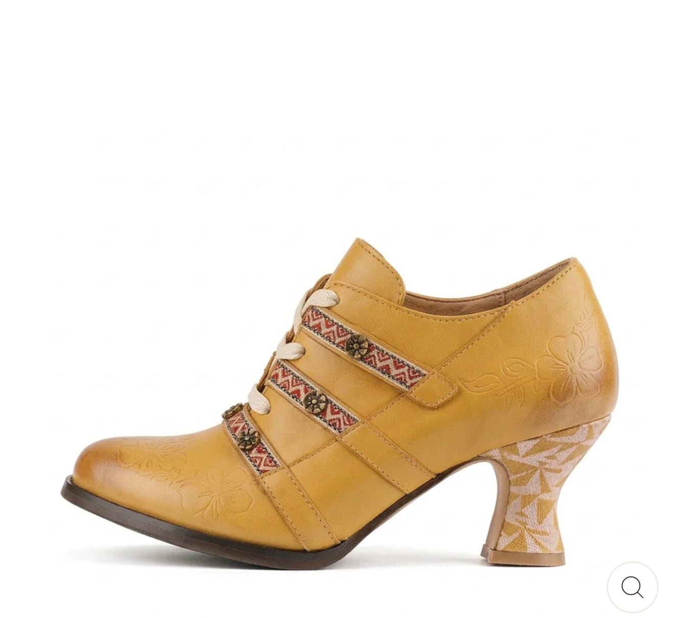 Customer photo review of Vintage Boho Lace-Up Pumps