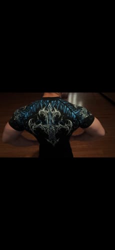 Customer photo review of Void Tech™ Fallen Knight Short Sleeve Compression [AQUA]