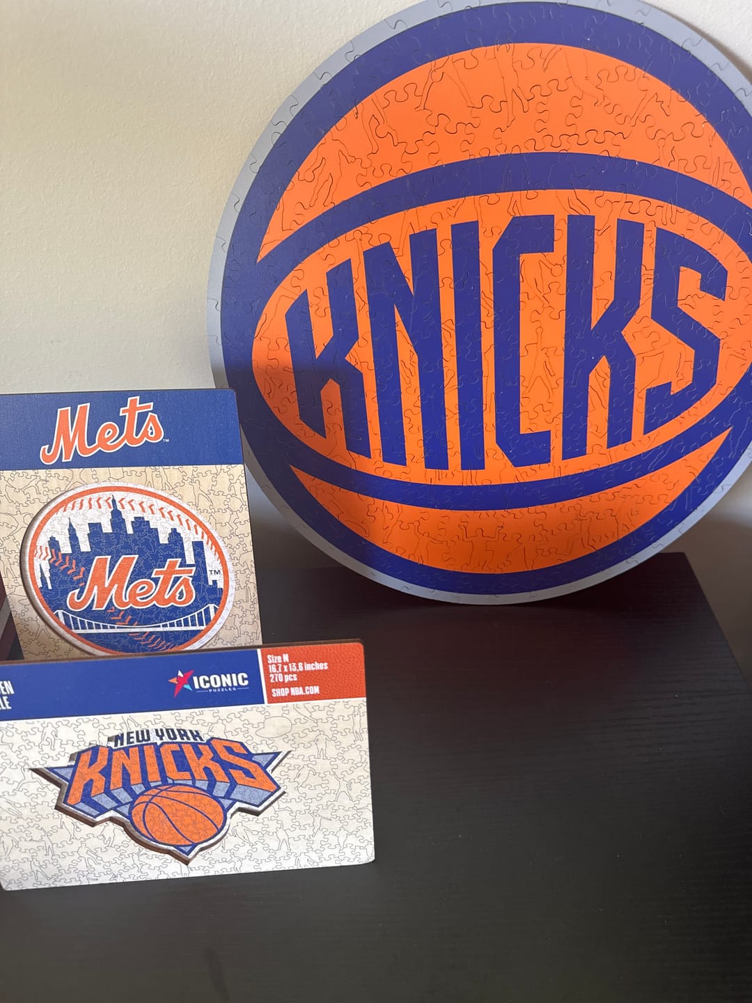 Customer photo review of New York Knicks™ - Wooden Puzzle