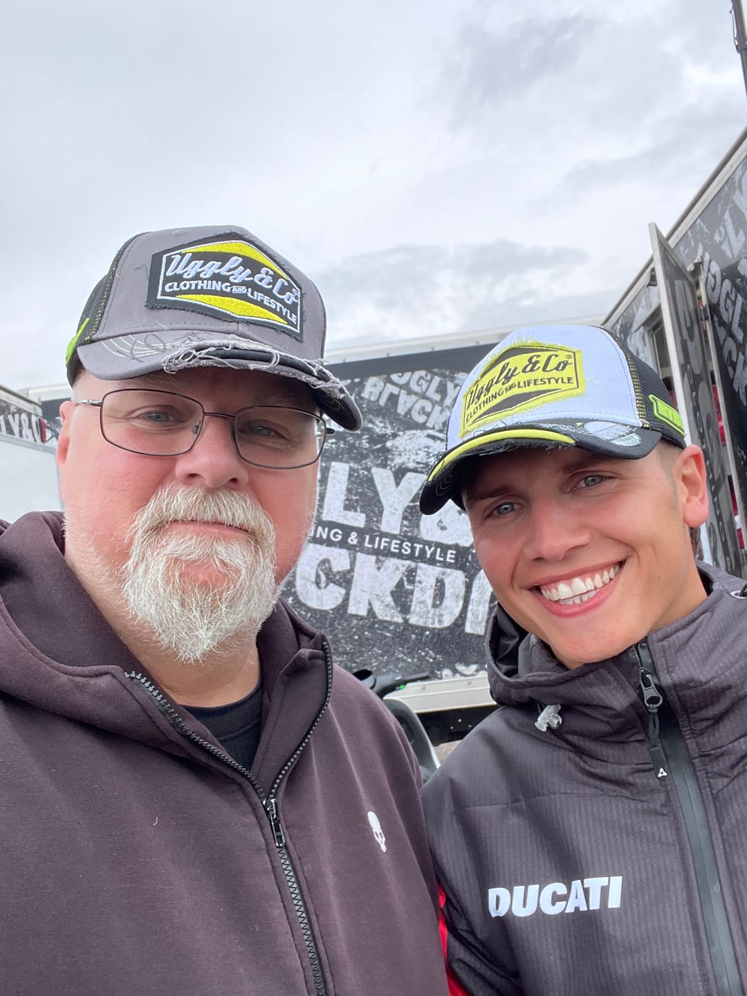 Customer photo review of Dark Grey Diamond Trucker Hat x Kyle Ryde #1