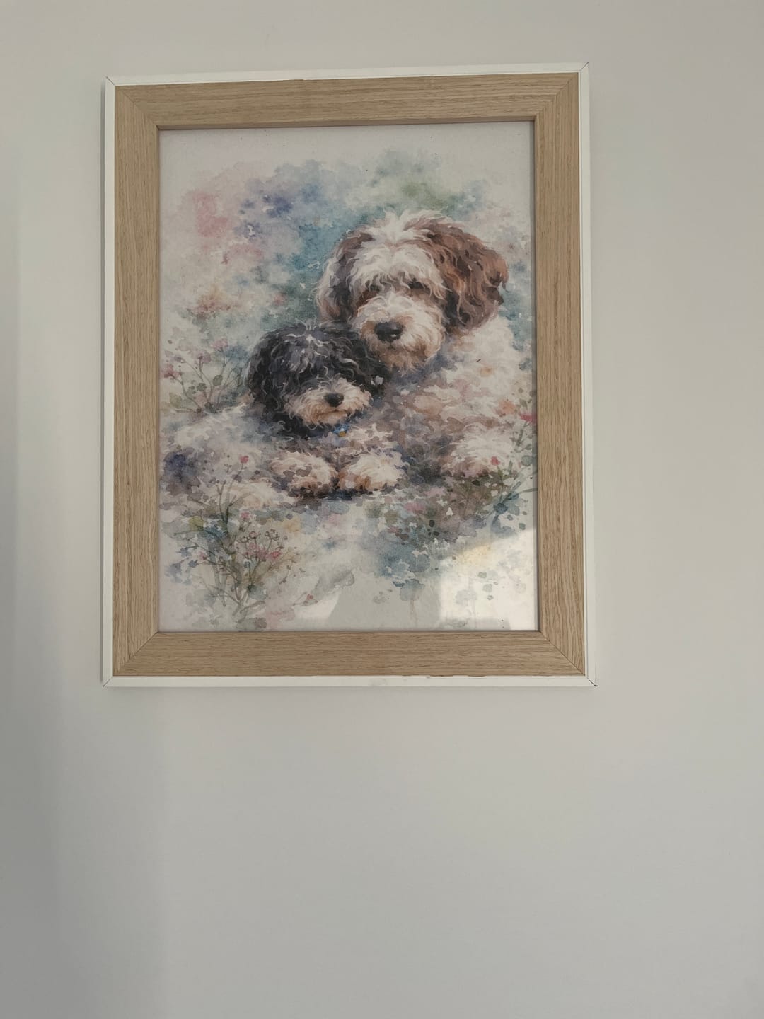 Customer photo review of Personalised Poster With Dog or Cat - Watercolour