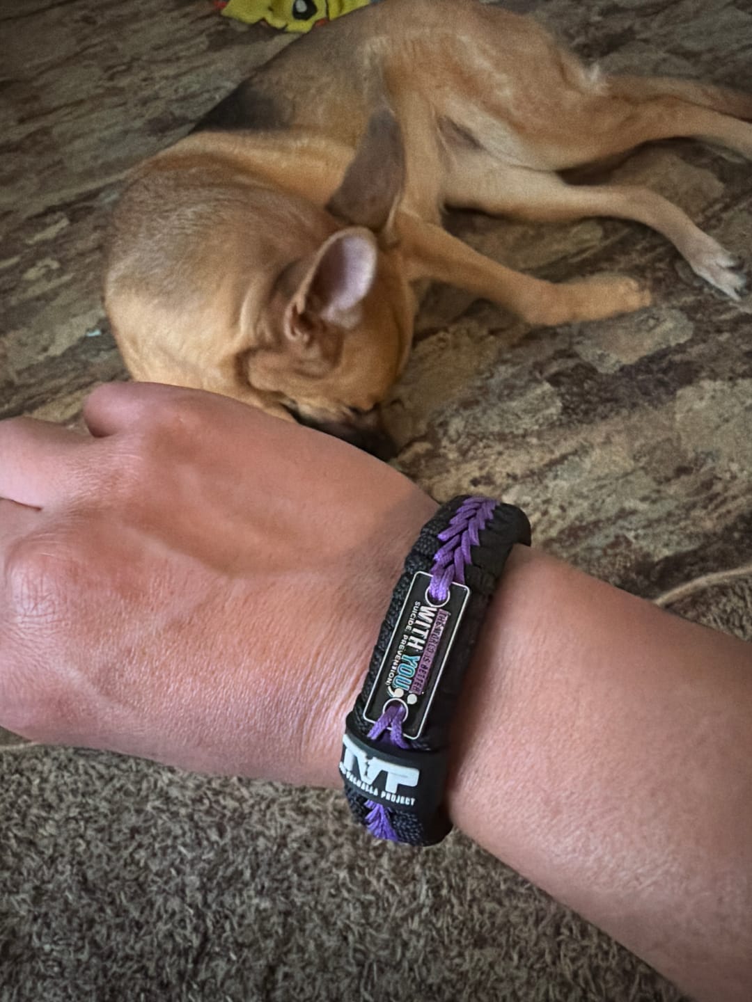 Customer photo review of You Belong Here - Paracord Bracelet