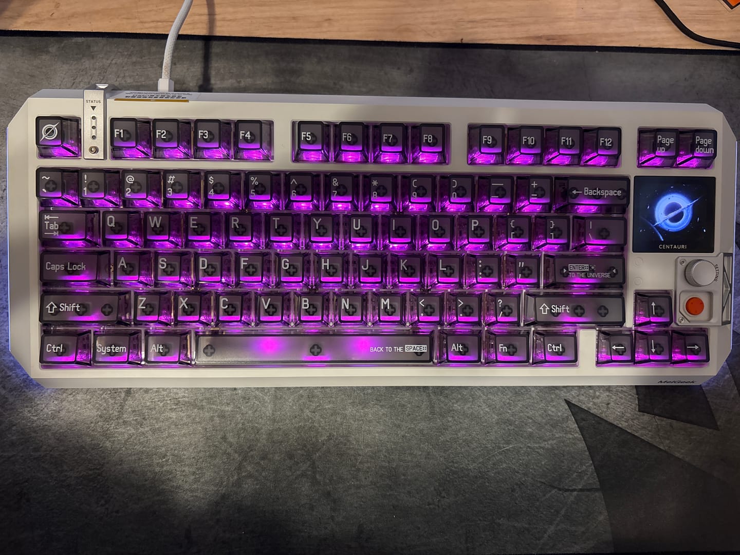 Customer photo review of Centauri60/80 Hall Effect Gaming Keyboard