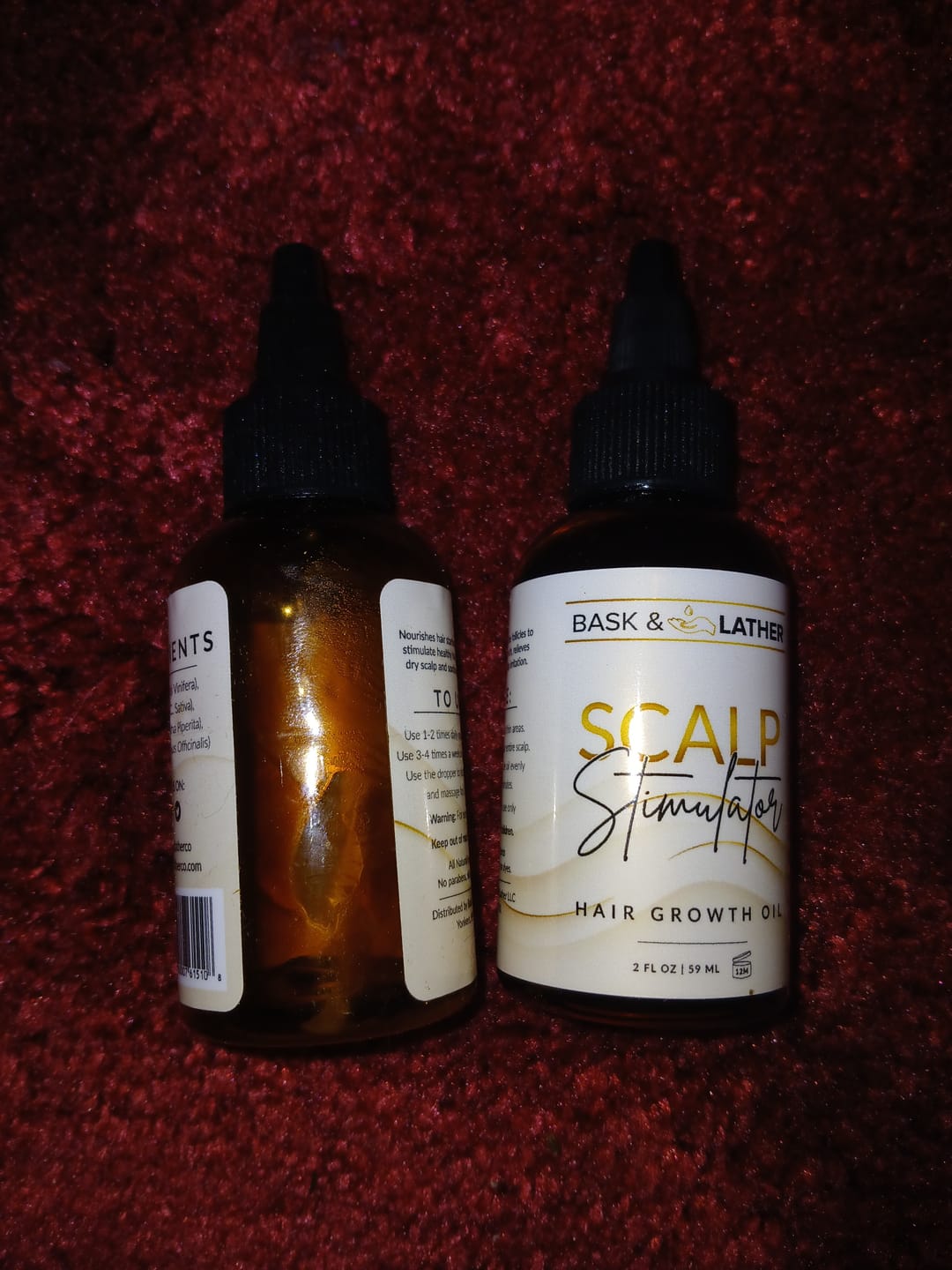 Customer photo review of Scalp Stimulator | Hair Growth Oil