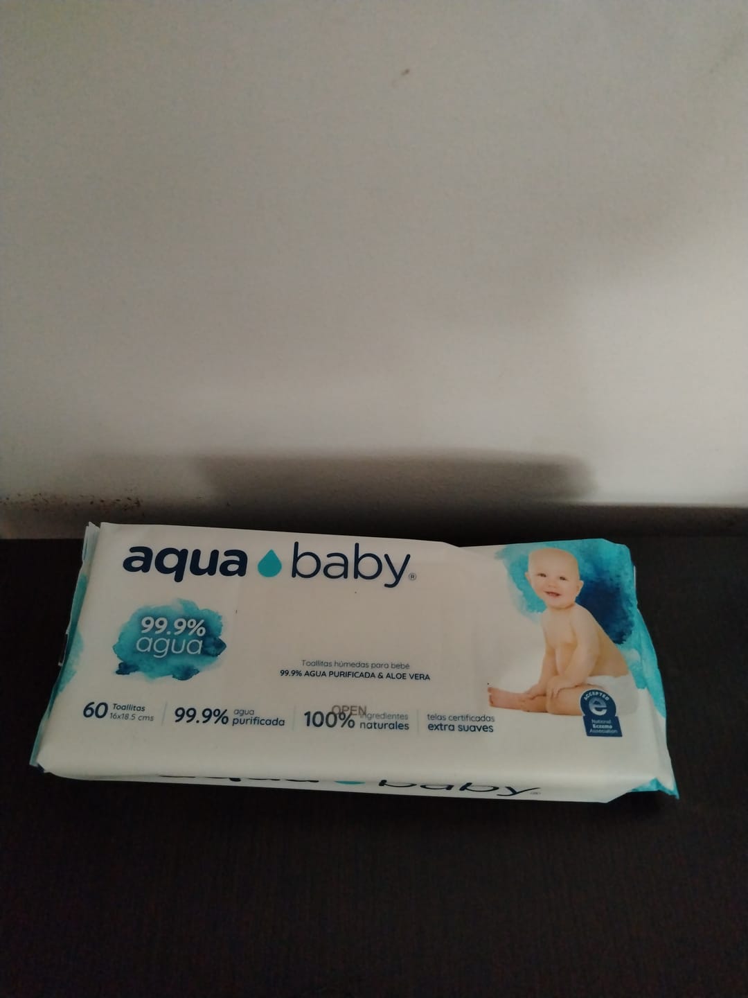 Customer photo review of Aqua Baby 12 Bolsas de 60 Toallitas Húmedas