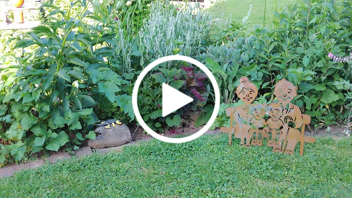 Customer video review of Gartenstecker Oma & Opa mit Enkelkindern