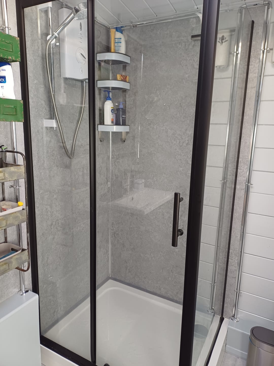 Customer photo review of 10mm Light Concrete Matt Shower Panel 1M x 2.4M