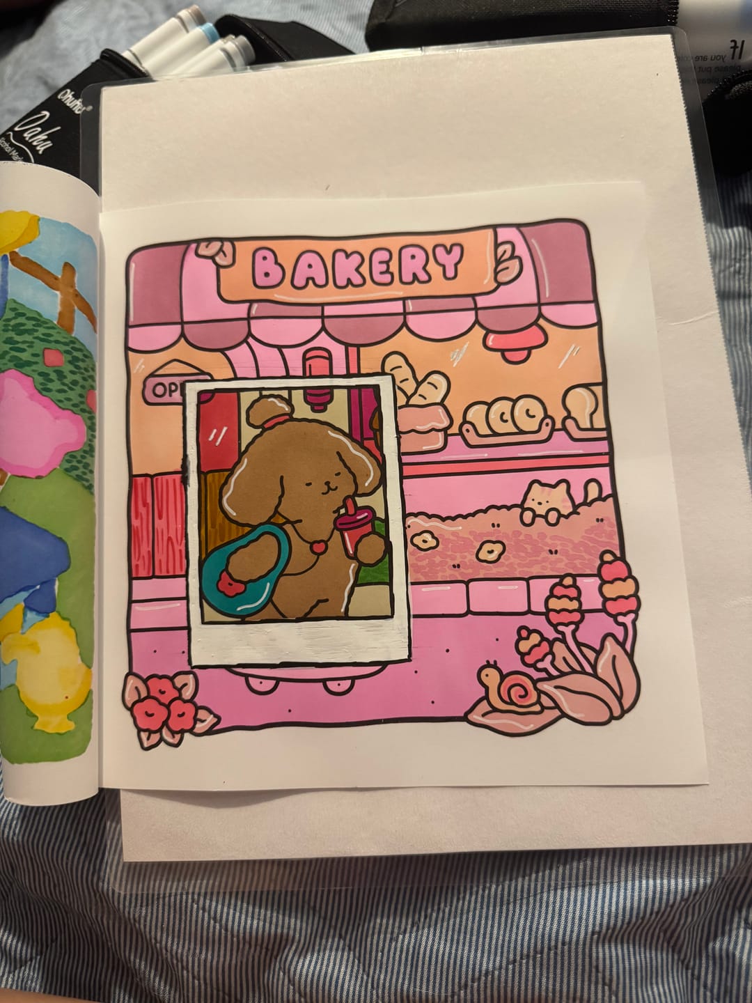Customer photo review of Ohuhu Oahu 48 Pastel Colors Dual Tips Alcohol Art Markers, Fine & Chisel