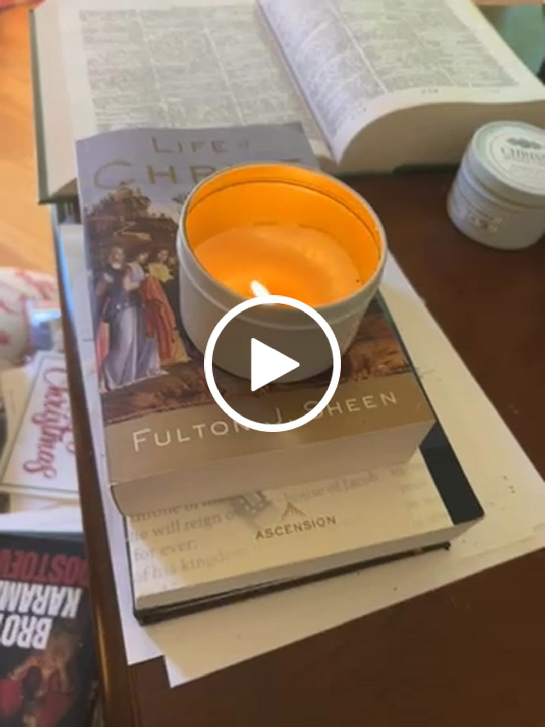 Customer video review of Chrism Beeswax Candle