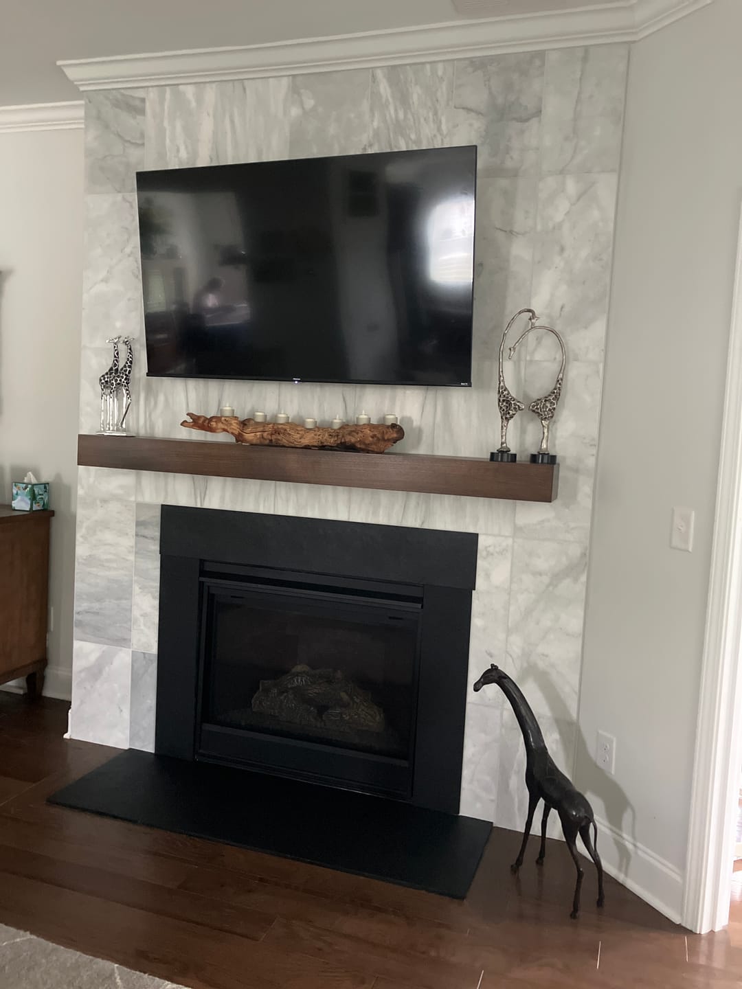 Customer photo review of Contemporary Mantels