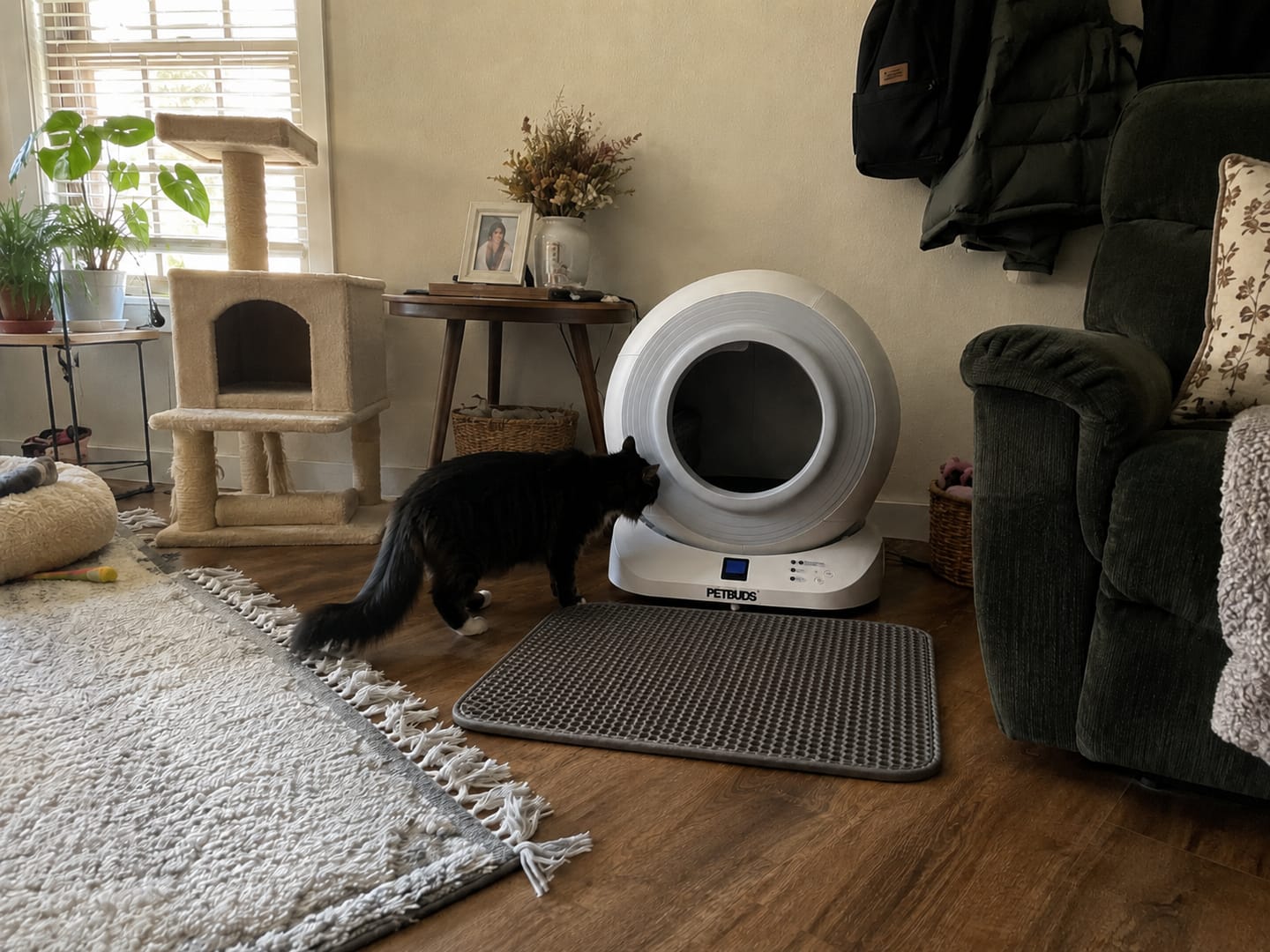 Customer photo review of The Petbuds Tonepie Q-CLEAN Automatic Self-Cleaning Litter Box